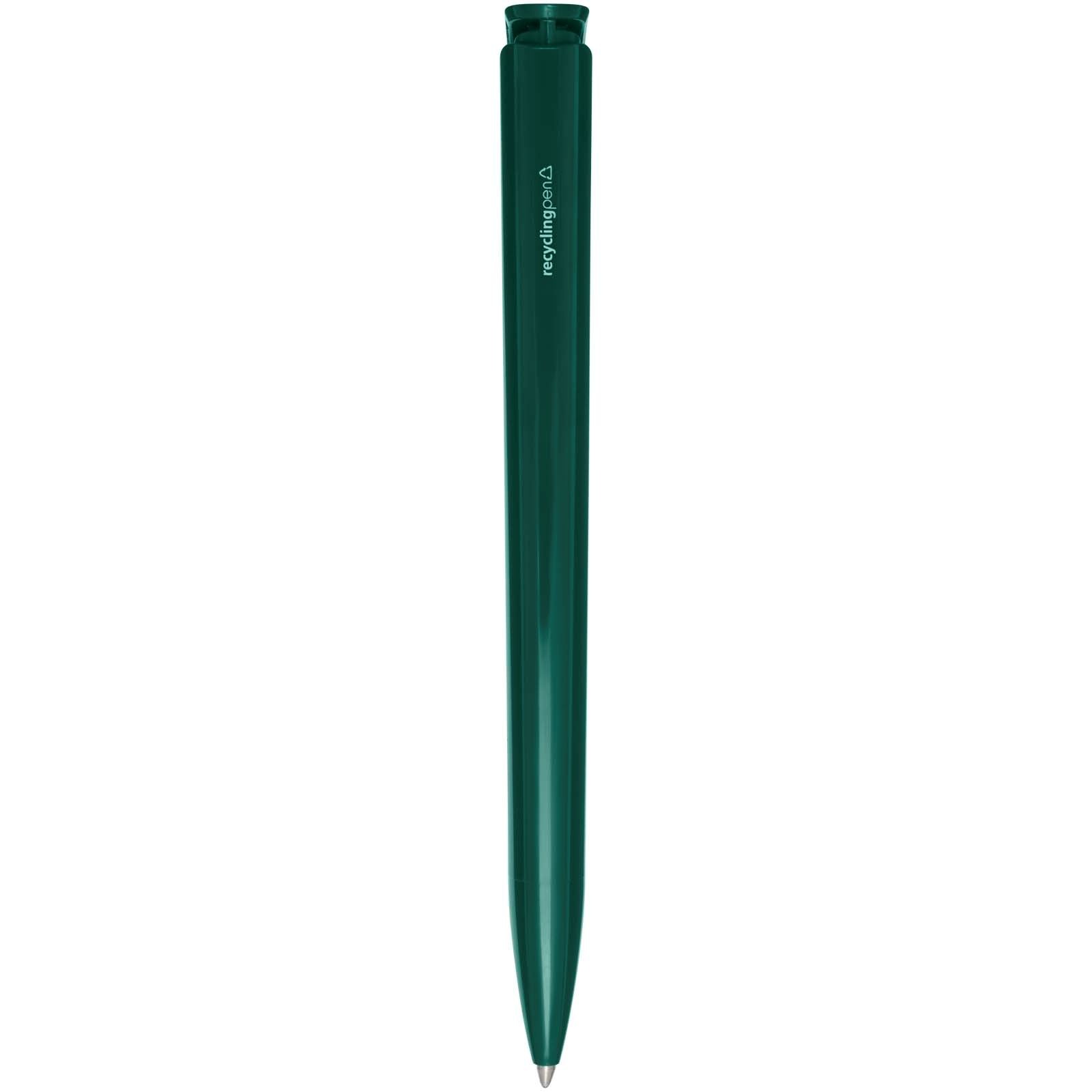 Stylo bille en plastique recyclé Lucia (encre bleue) 22