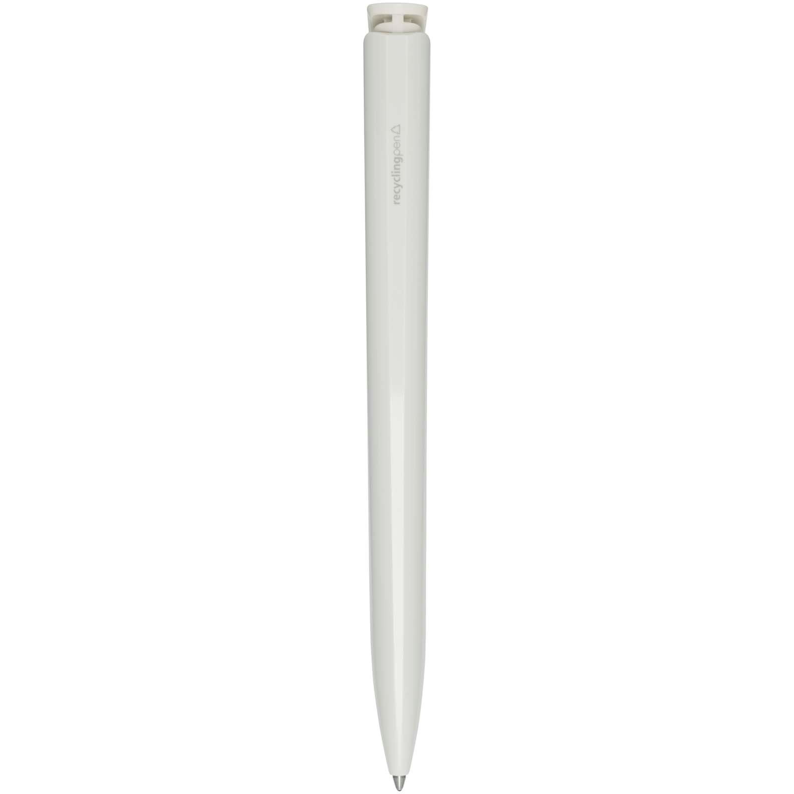 Stylo bille en plastique recyclé Lucia (encre bleue) 25