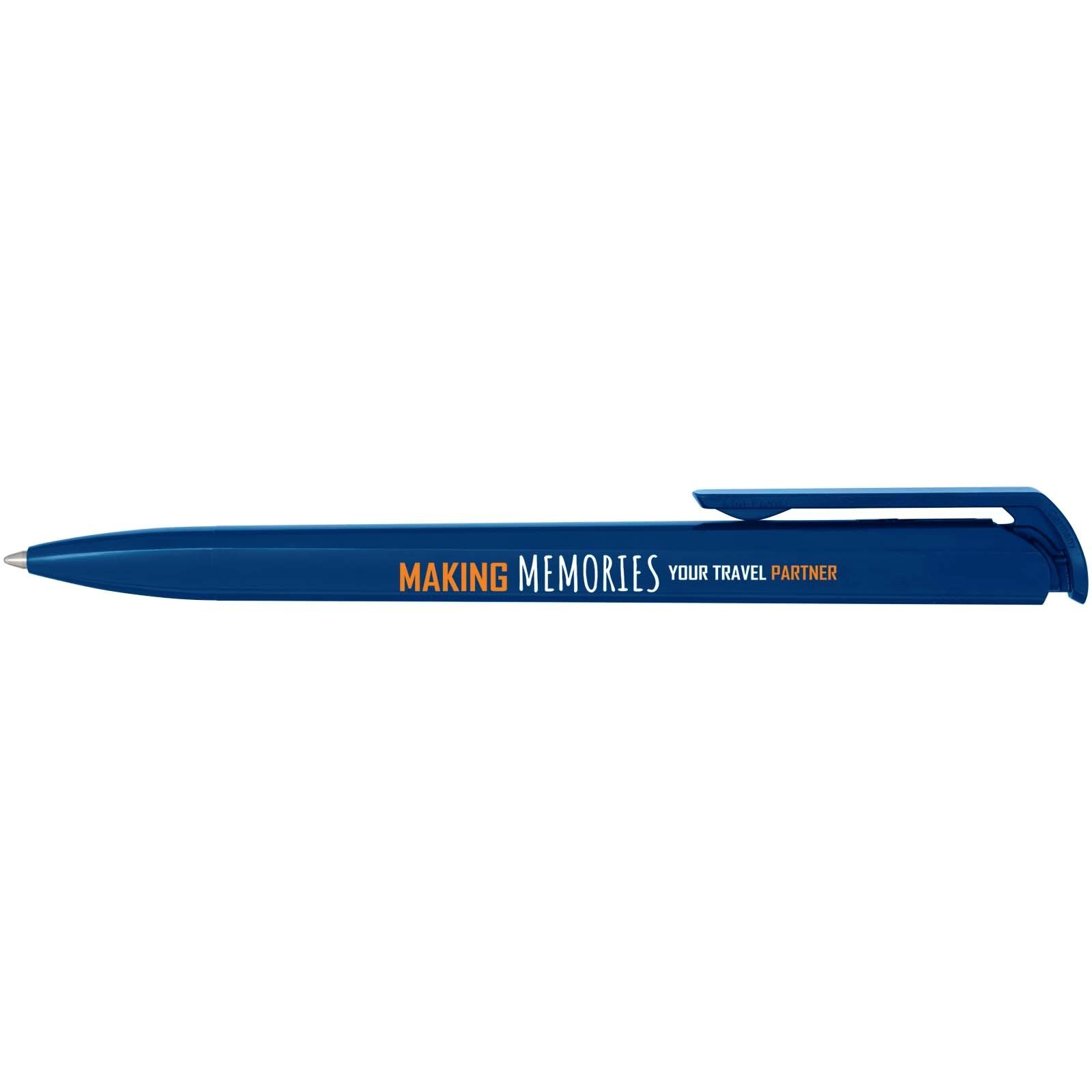 Stylo bille en plastique recyclé Lucia (encre bleue) 15