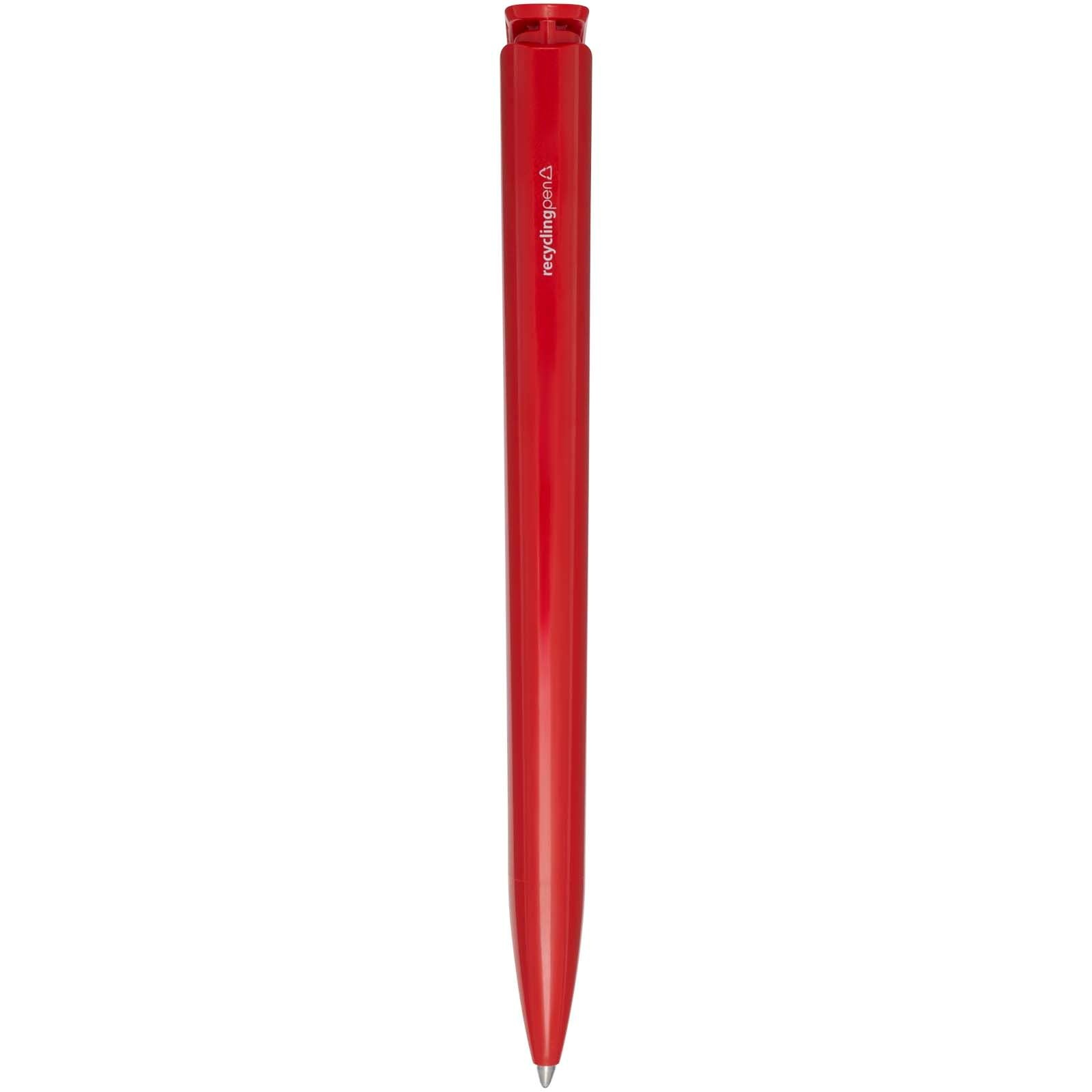 Stylo bille en plastique recyclé Lucia (encre noire) 24