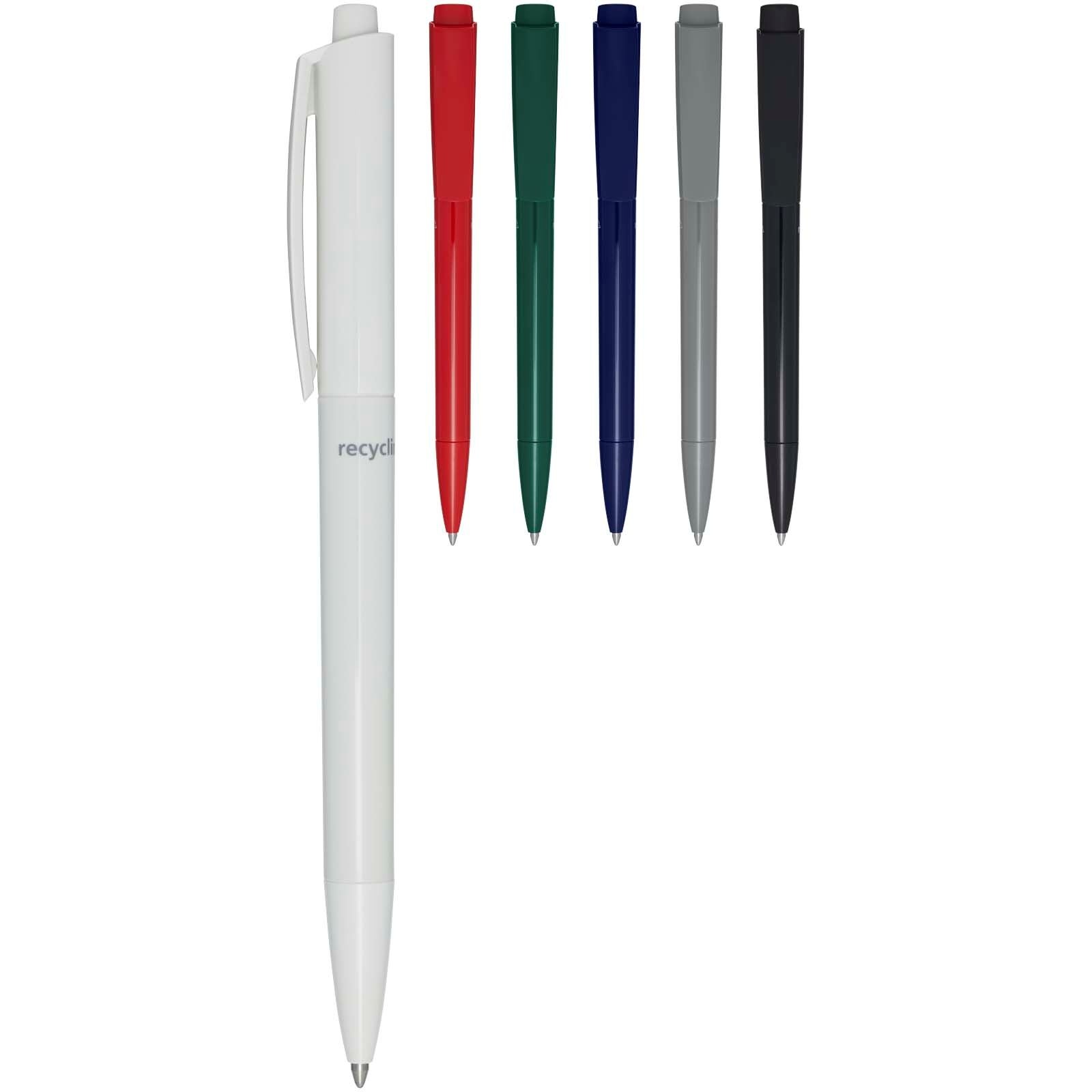 Stylo bille en plastique recyclé Martha (encre bleue) 35