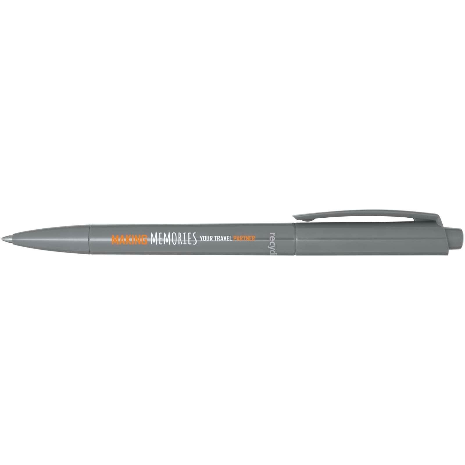 Stylo bille en plastique recyclé Martha (encre bleue) 16