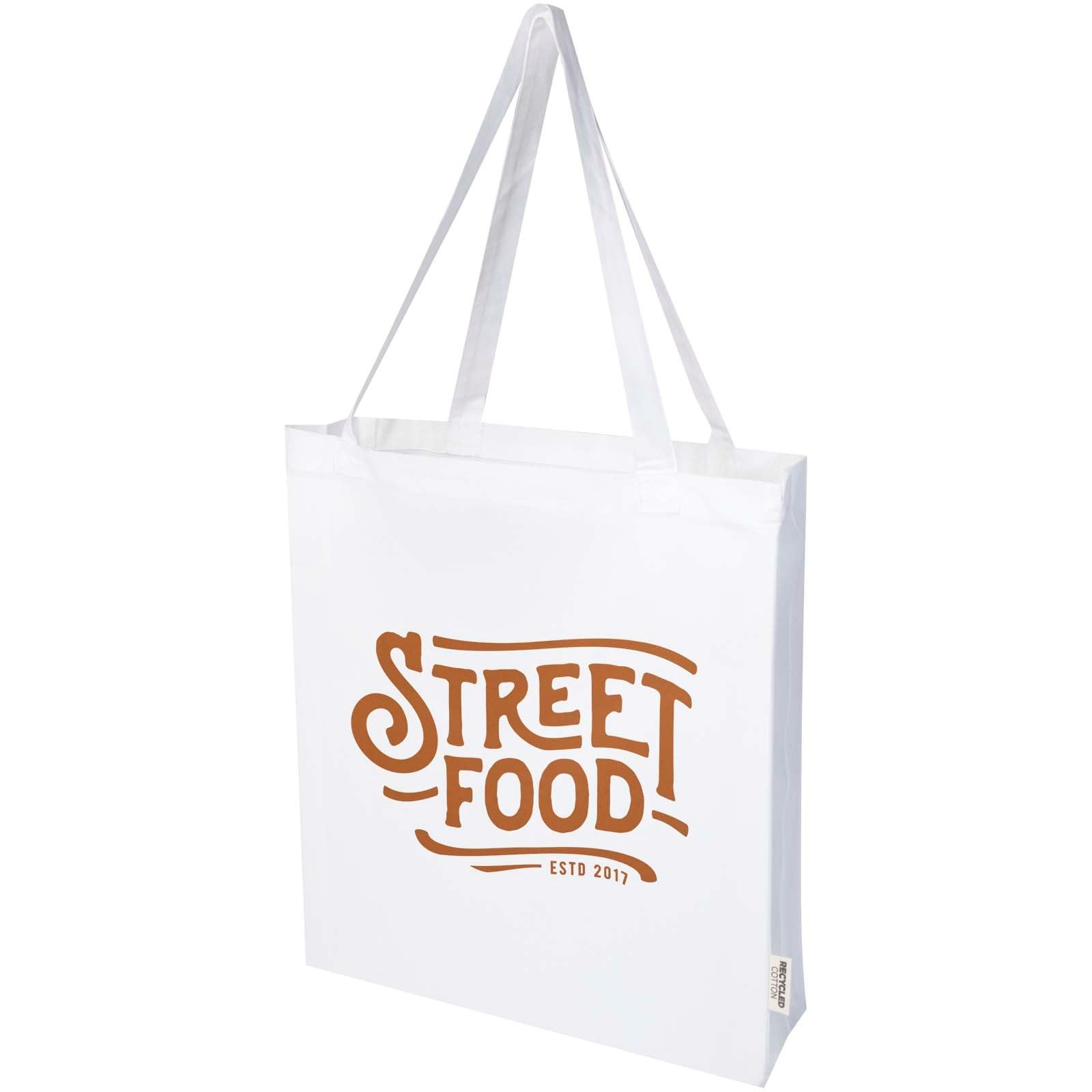 Sac shopping à soufflets Madras en coton recyclé 140 g/m² certifié GRS 12L 19