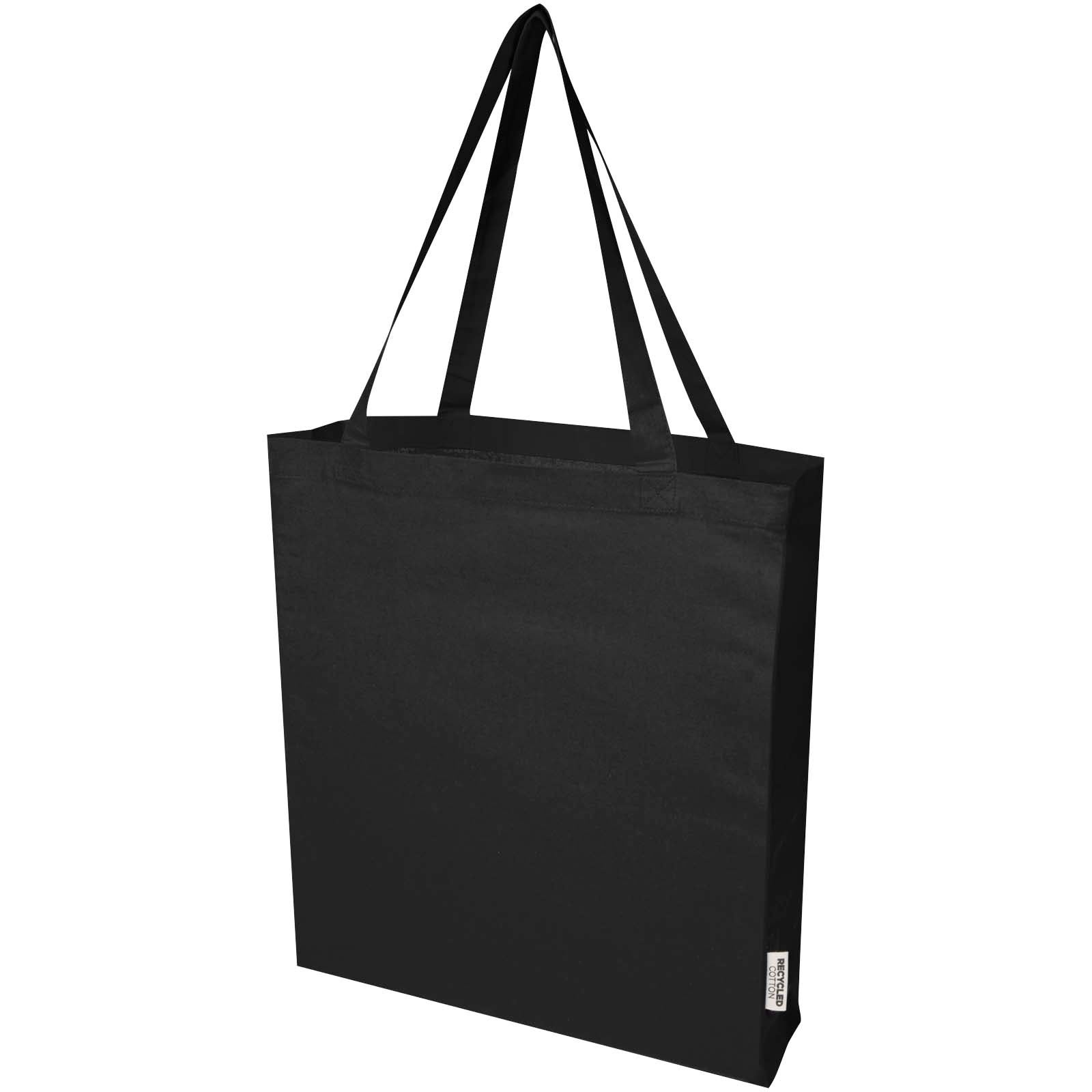 Sac shopping à soufflets Madras en coton recyclé 140 g/m² certifié GRS 12L