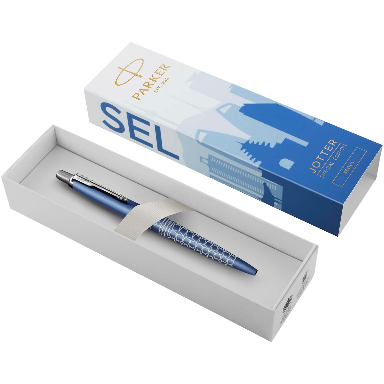 Stylo bille Parker Jotter SE Global Icons (encre bleue) 5
