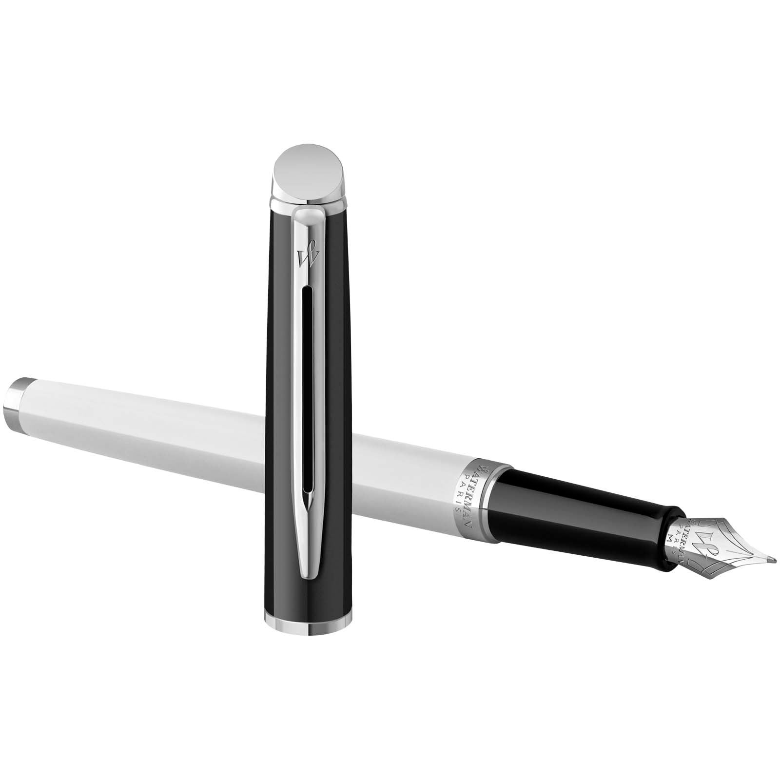 Stylo plume Waterman Hemisphere avec habillage palladium (encre bleue) 9