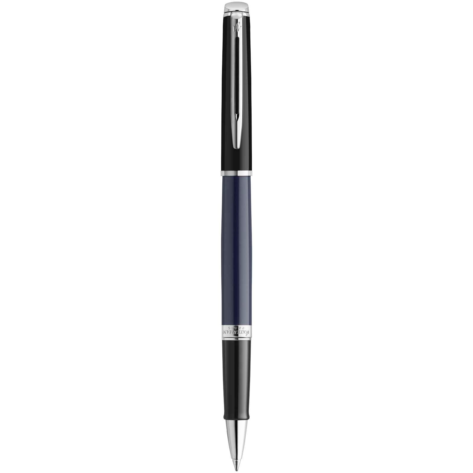 Stylo roller Waterman Hemisphere avec habillage palladium (encre noire) 2