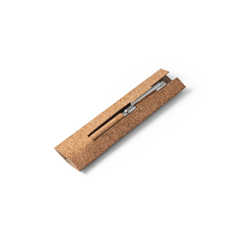 CORKO. Stylo à bille en liège et métal avec mécanisme twist 4