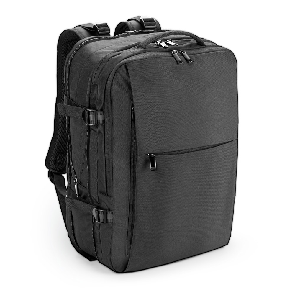 DALLAS. Sac à dos de voyage en polyester 600D recyclé haute densité pour ordinateur portable de 17.3 pouces 2