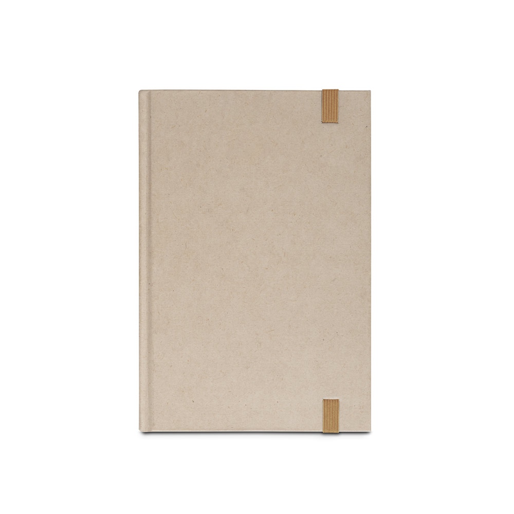 DICKINSON. Cahier A5 à couverture rigide en papier de canne à sucre (80 % canne à sucre) avec pages lignées 5