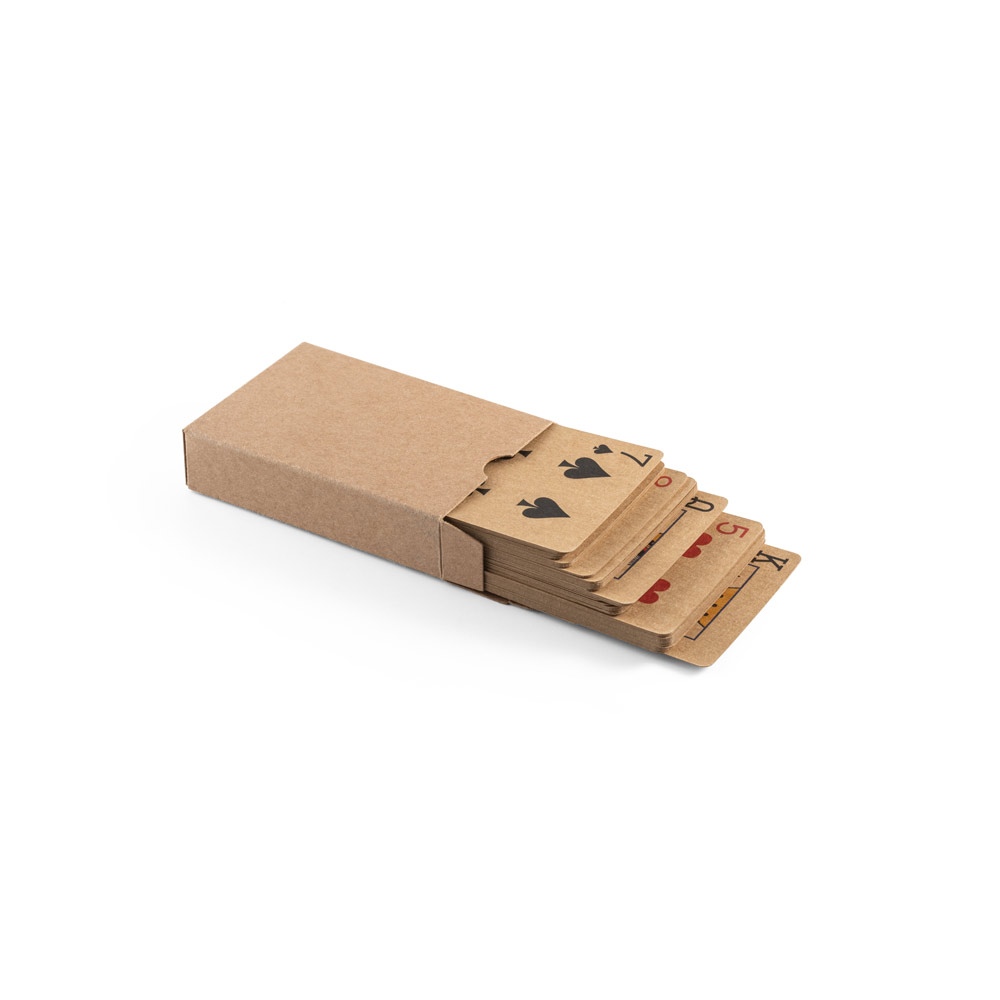 FISCHER. Jeu de 54 cartes classiques en papier kraft, fabriquée à partir de matériaux certifiés FSC™ et d'autres matériaux contrôlés 4