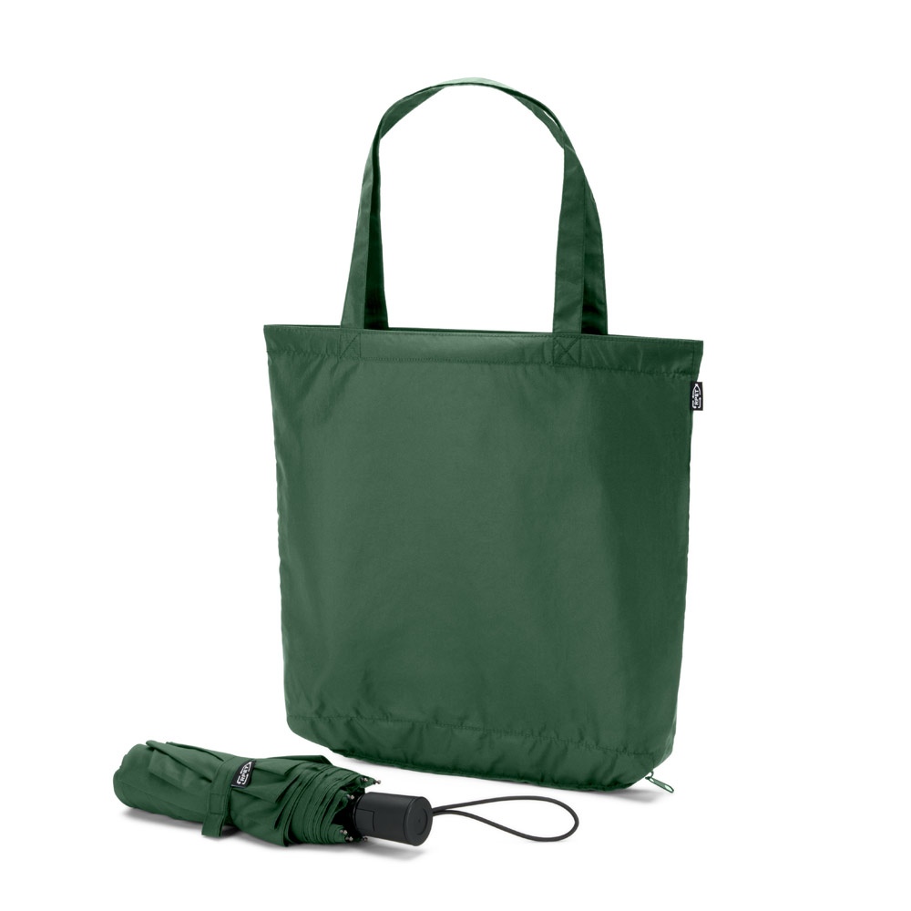 SKYLAR. Parapluie 2 en 1 avec sac shopping en polyester recyclé inclus 5
