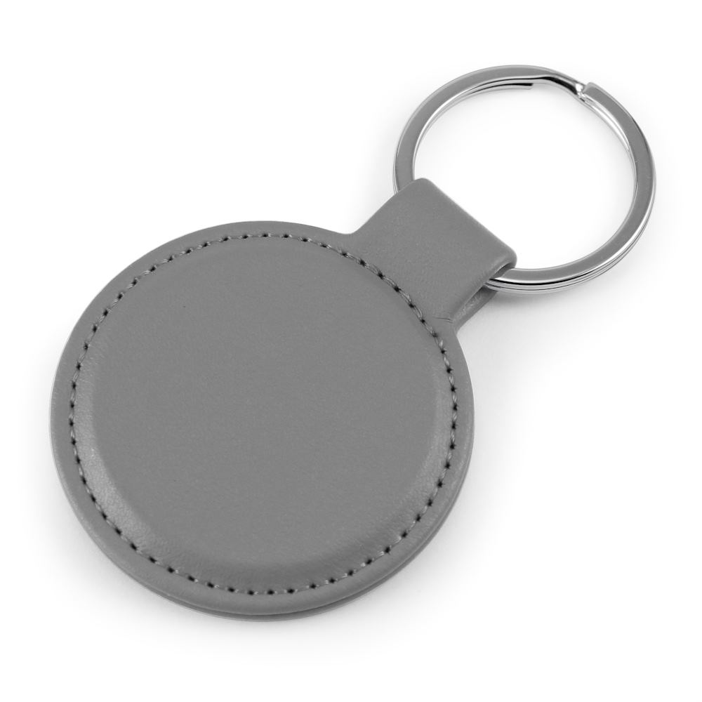 Porte-clé rond en PU 2