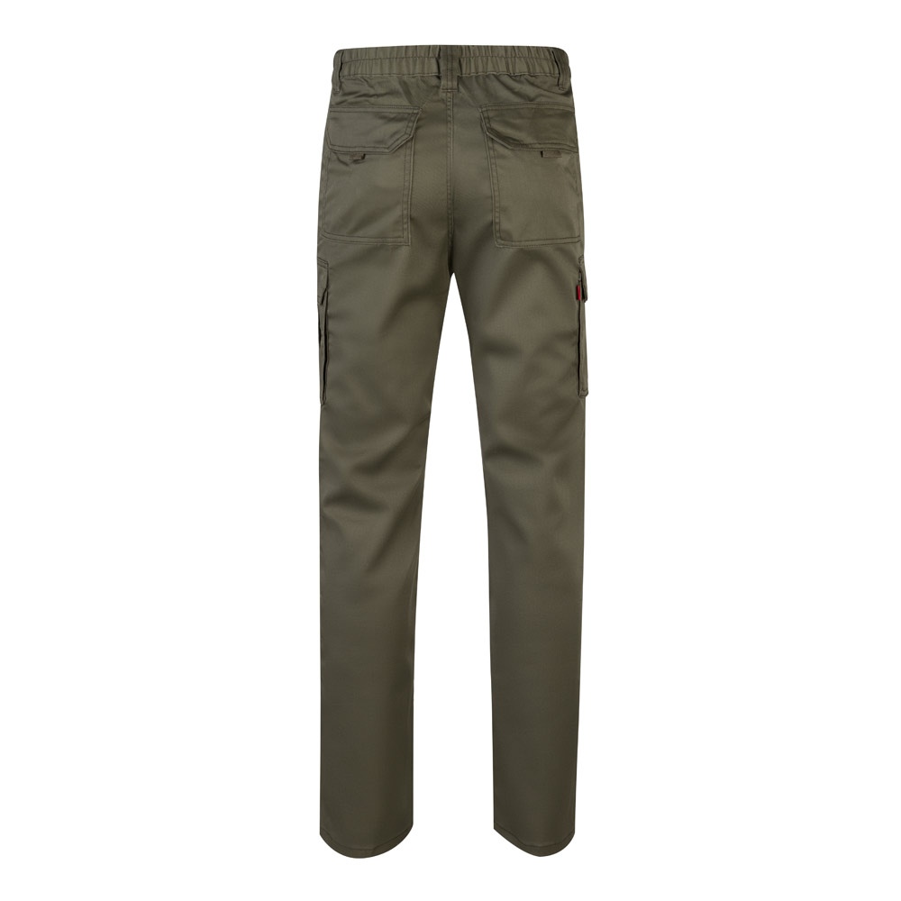 VL LUGH. Pantalon stretch, multipoches (240g/m²) en coton (46%), EME (38%) et polyester (16%) 52