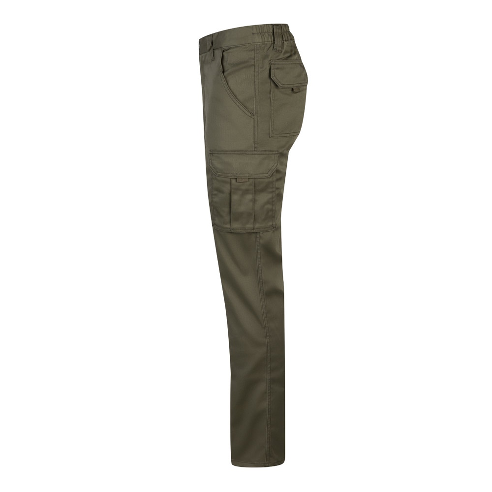 VL LUGH. Pantalon stretch, multipoches (240g/m²) en coton (46%), EME (38%) et polyester (16%) 53
