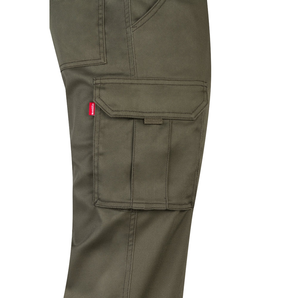 VL LUGH. Pantalon stretch, multipoches (240g/m²) en coton (46%), EME (38%) et polyester (16%) 55