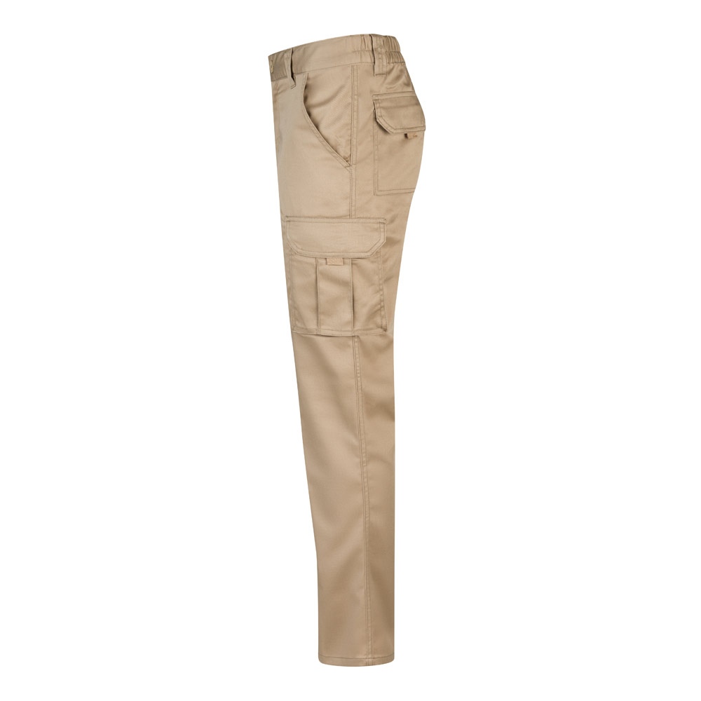 VL LUGH. Pantalon stretch, multipoches (240g/m²) en coton (46%), EME (38%) et polyester (16%) 58