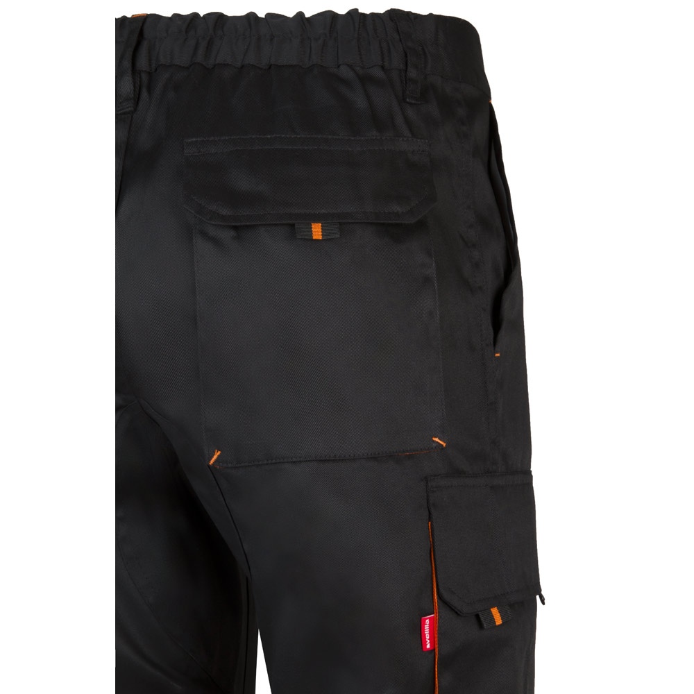 VL HYPNOS. Pantalon sergé, bicolore, multipoches (200g/m²), en coton (35%) et polyester (65%) 30