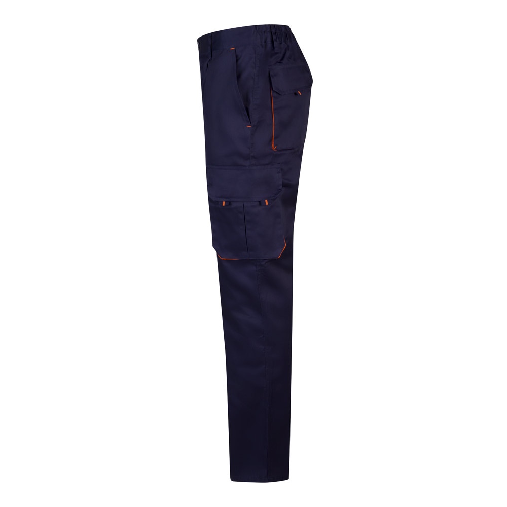 VL HYPNOS. Pantalon sergé, bicolore, multipoches (200g/m²), en coton (35%) et polyester (65%) 32