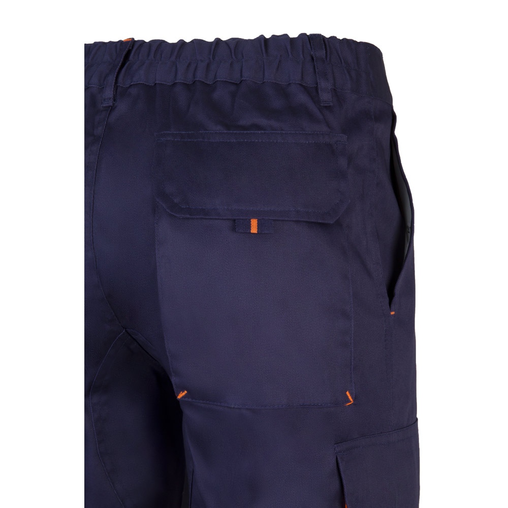 VL HYPNOS. Pantalon sergé, bicolore, multipoches (200g/m²), en coton (35%) et polyester (65%) 35