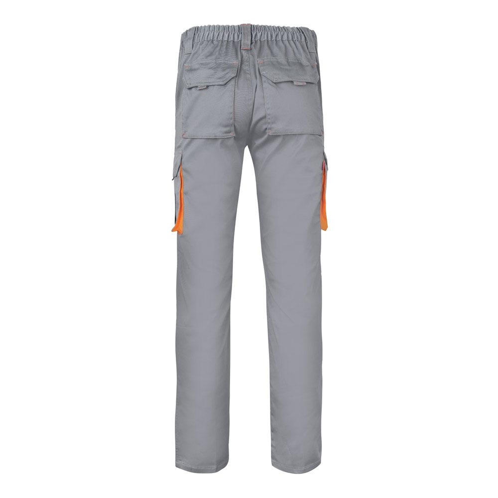 VL HYPNOS. Pantalon sergé, bicolore, multipoches (200g/m²), en coton (35%) et polyester (65%) 36
