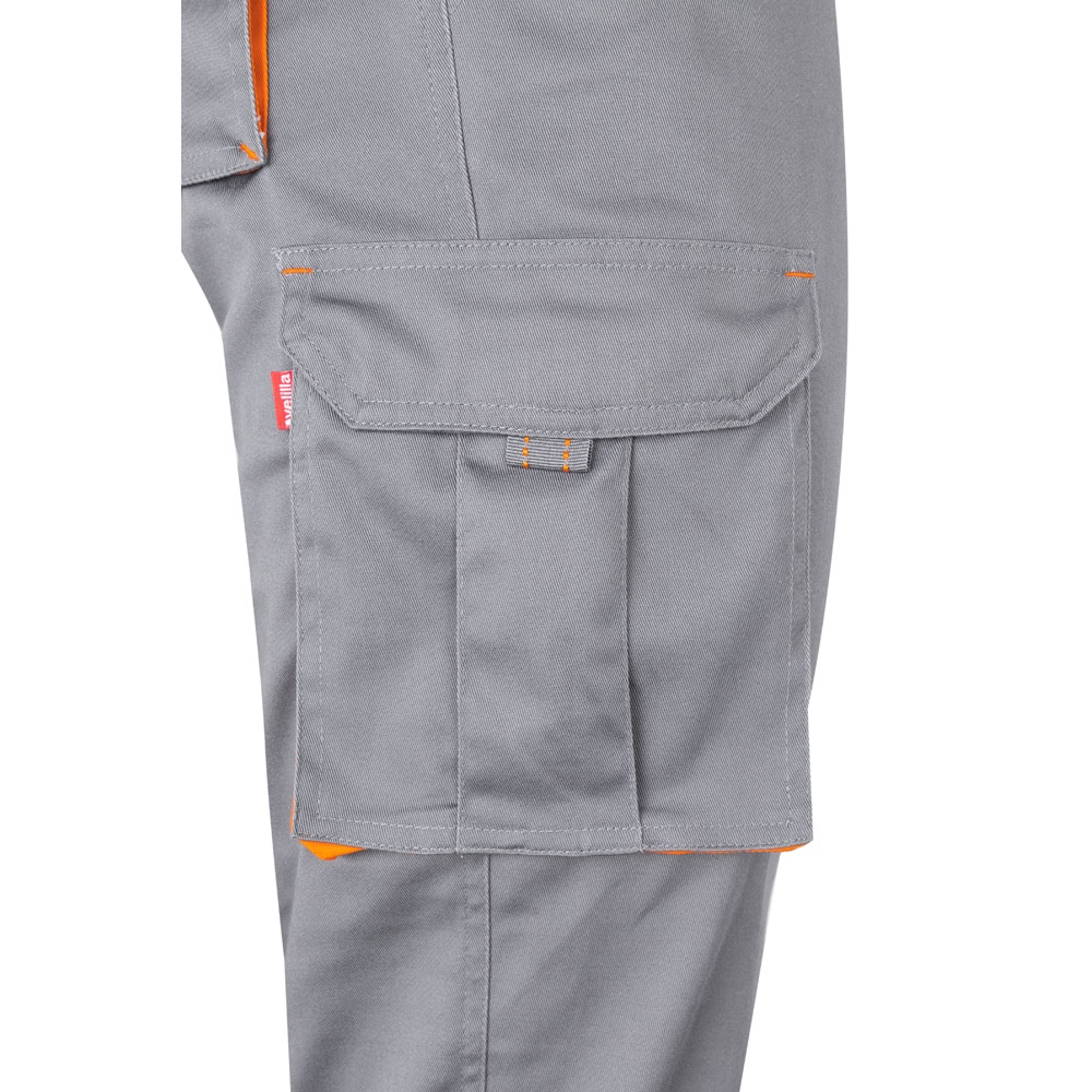 VL HYPNOS. Pantalon sergé, bicolore, multipoches (200g/m²), en coton (35%) et polyester (65%) 39