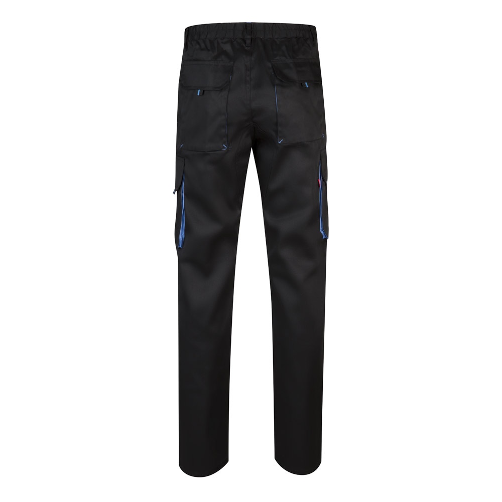 VL HYPNOS. Pantalon sergé, bicolore, multipoches (200g/m²), en coton (35%) et polyester (65%) 41