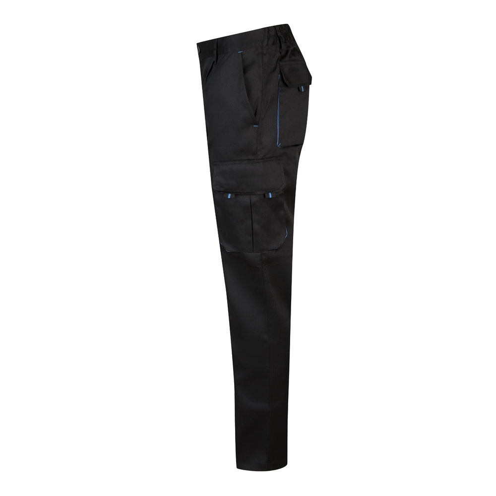 VL HYPNOS. Pantalon sergé, bicolore, multipoches (200g/m²), en coton (35%) et polyester (65%) 42