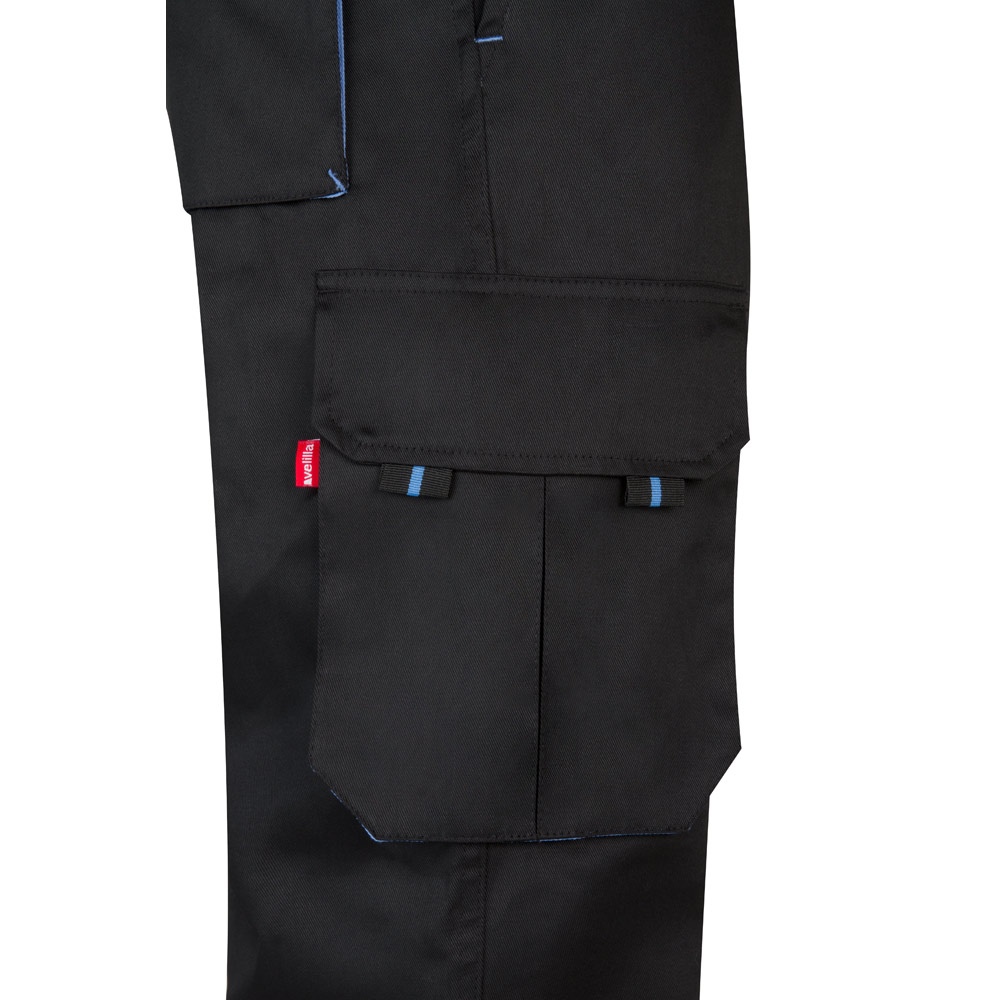 VL HYPNOS. Pantalon sergé, bicolore, multipoches (200g/m²), en coton (35%) et polyester (65%) 44