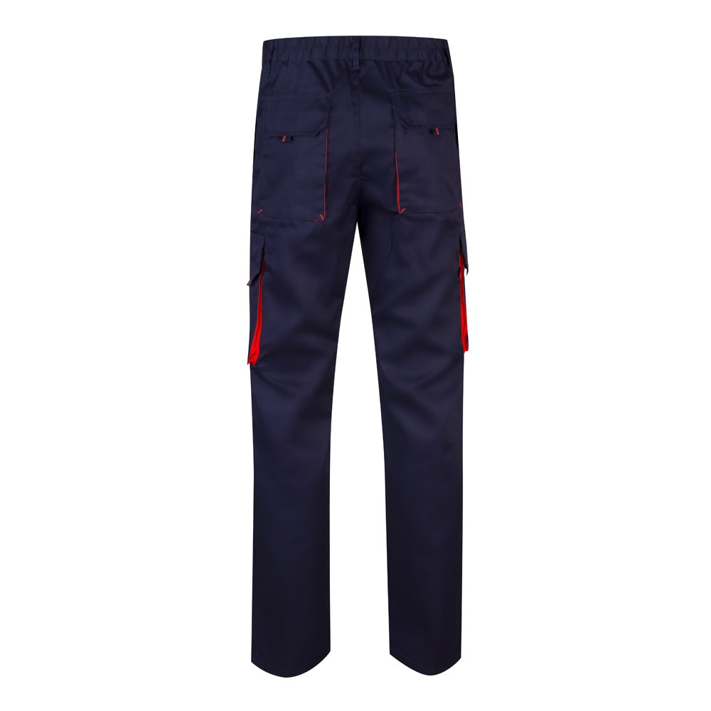 VL HYPNOS. Pantalon sergé, bicolore, multipoches (200g/m²), en coton (35%) et polyester (65%) 46