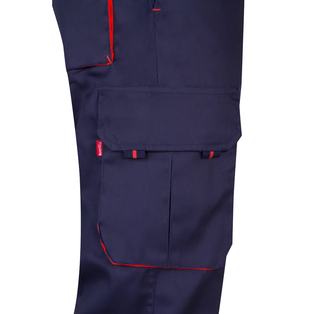 VL HYPNOS. Pantalon sergé, bicolore, multipoches (200g/m²), en coton (35%) et polyester (65%) 49
