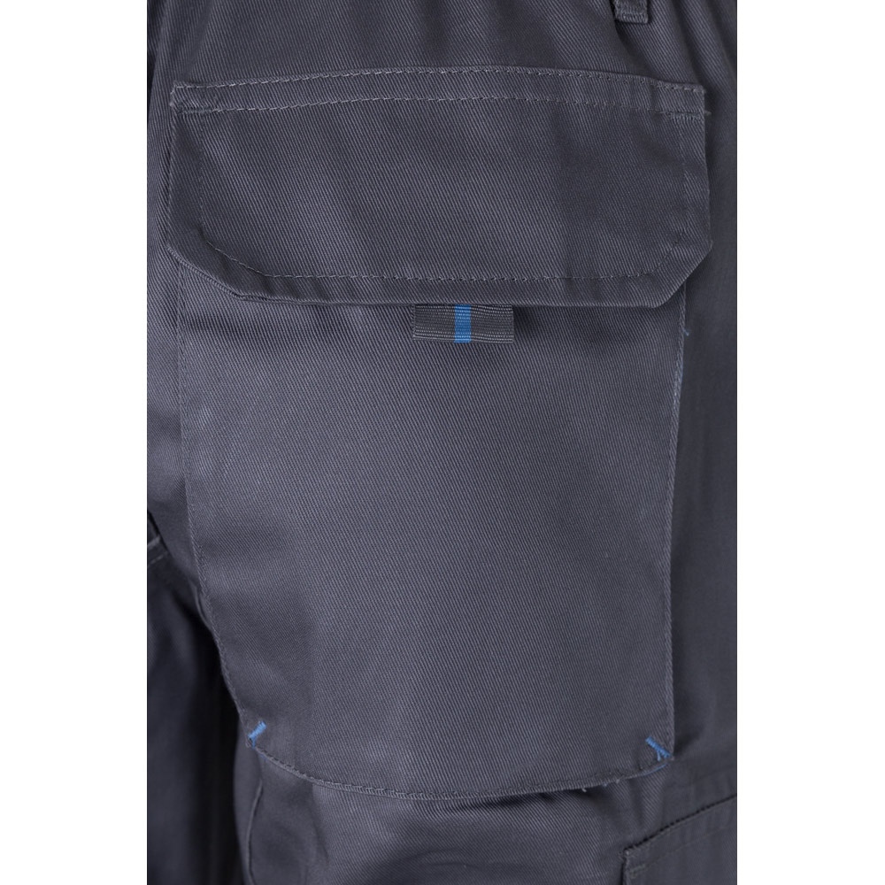 VL HYPNOS. Pantalon sergé, bicolore, multipoches (200g/m²), en coton (35%) et polyester (65%) 55