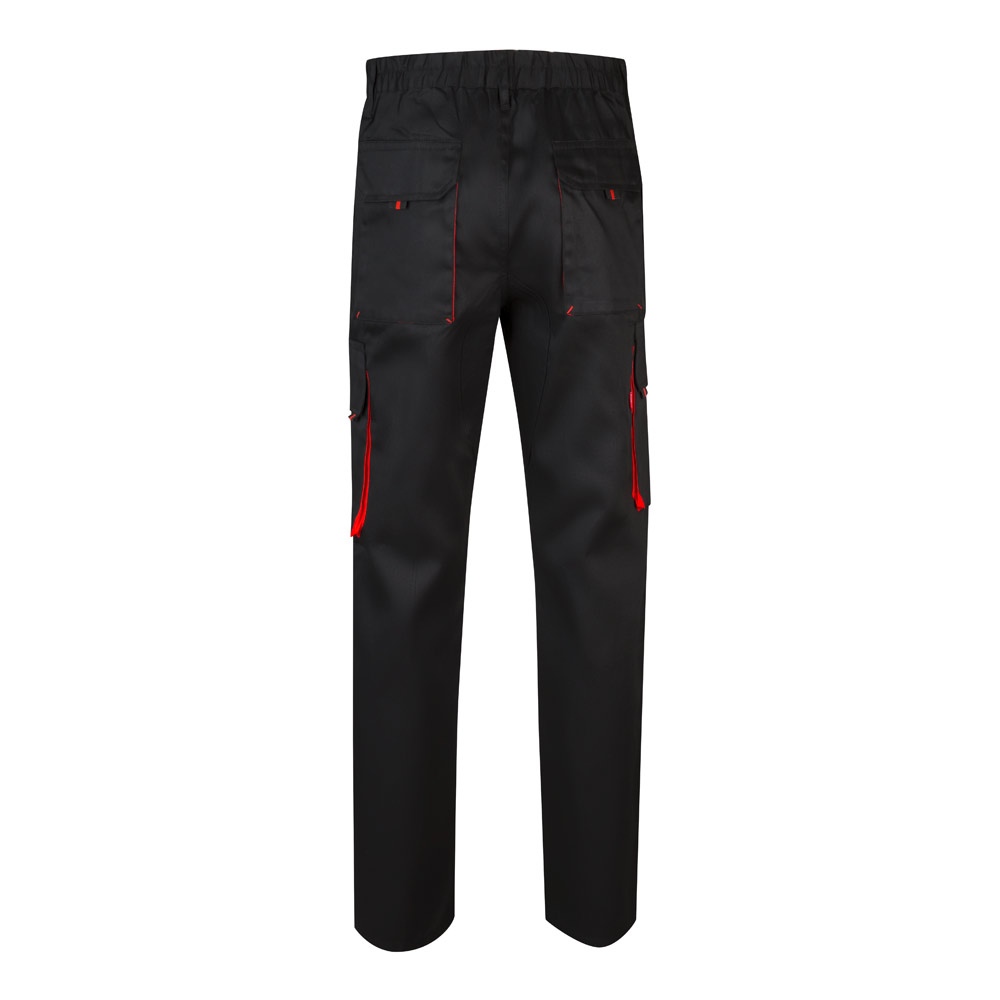 VL HYPNOS. Pantalon sergé, bicolore, multipoches (200g/m²), en coton (35%) et polyester (65%) 56