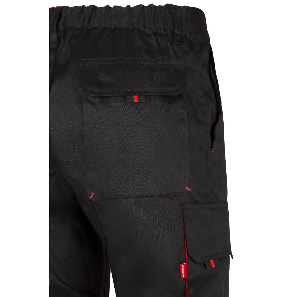 VL HYPNOS. Pantalon sergé, bicolore, multipoches (200g/m²), en coton (35%) et polyester (65%) 60