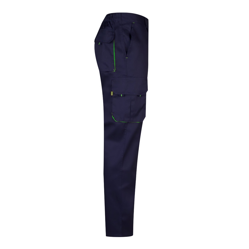 VL HYPNOS. Pantalon sergé, bicolore, multipoches (200g/m²), en coton (35%) et polyester (65%) 63