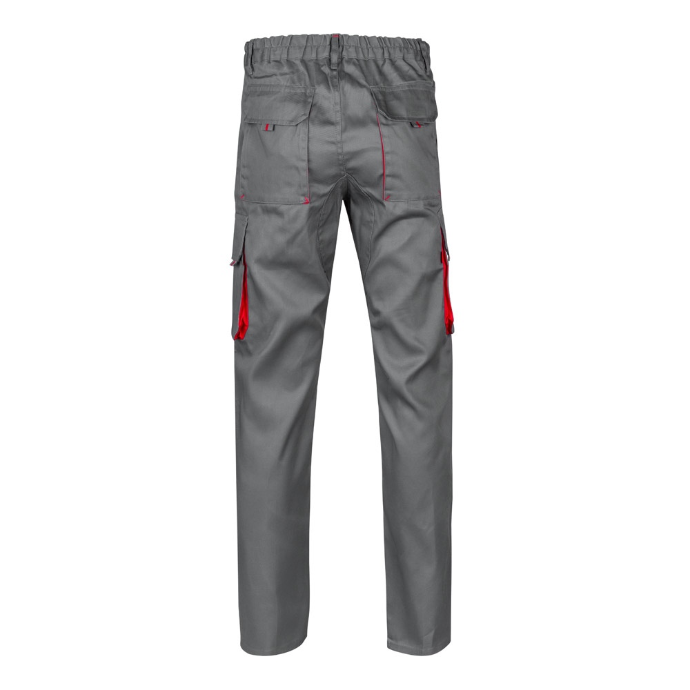 VL HYPNOS. Pantalon sergé, bicolore, multipoches (200g/m²), en coton (35%) et polyester (65%) 66