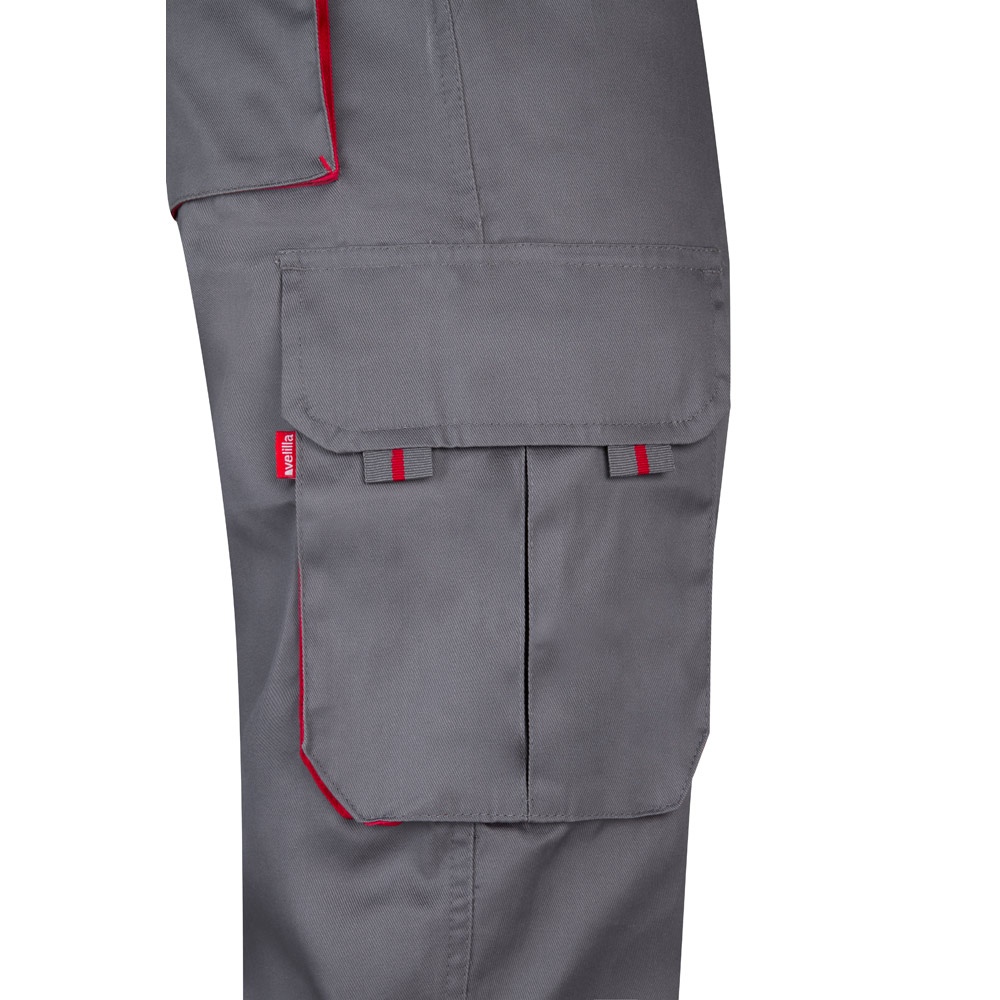 VL HYPNOS. Pantalon sergé, bicolore, multipoches (200g/m²), en coton (35%) et polyester (65%) 69