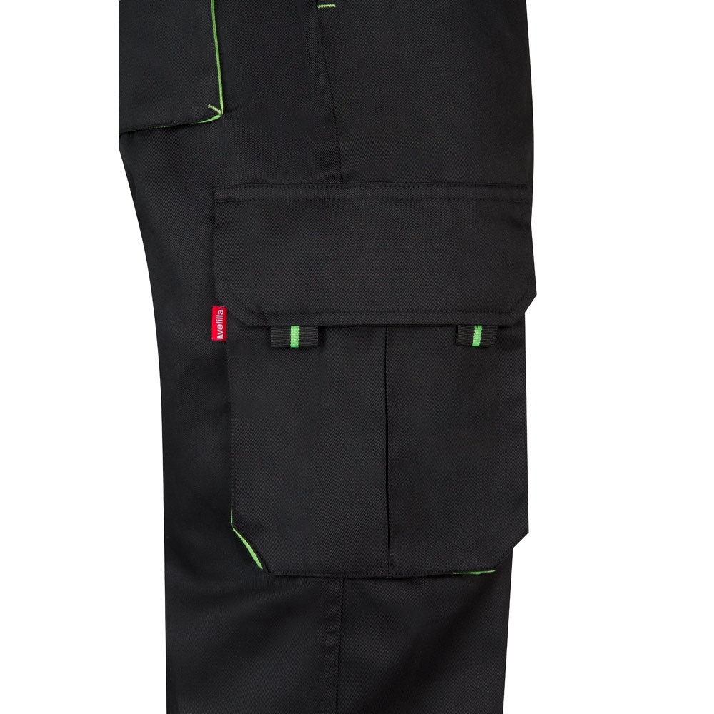 VL HYPNOS. Pantalon sergé, bicolore, multipoches (200g/m²), en coton (35%) et polyester (65%) 74