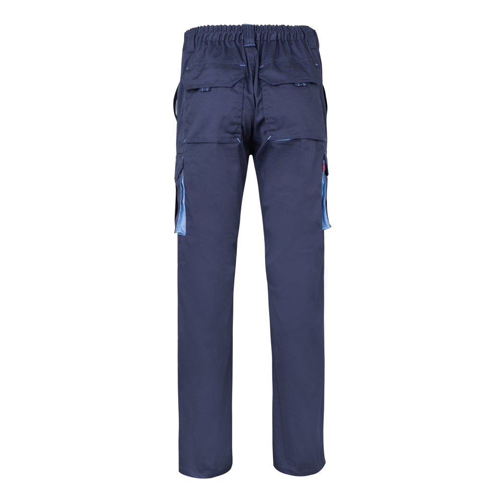 VL HYPNOS. Pantalon sergé, bicolore, multipoches (200g/m²), en coton (35%) et polyester (65%) 75