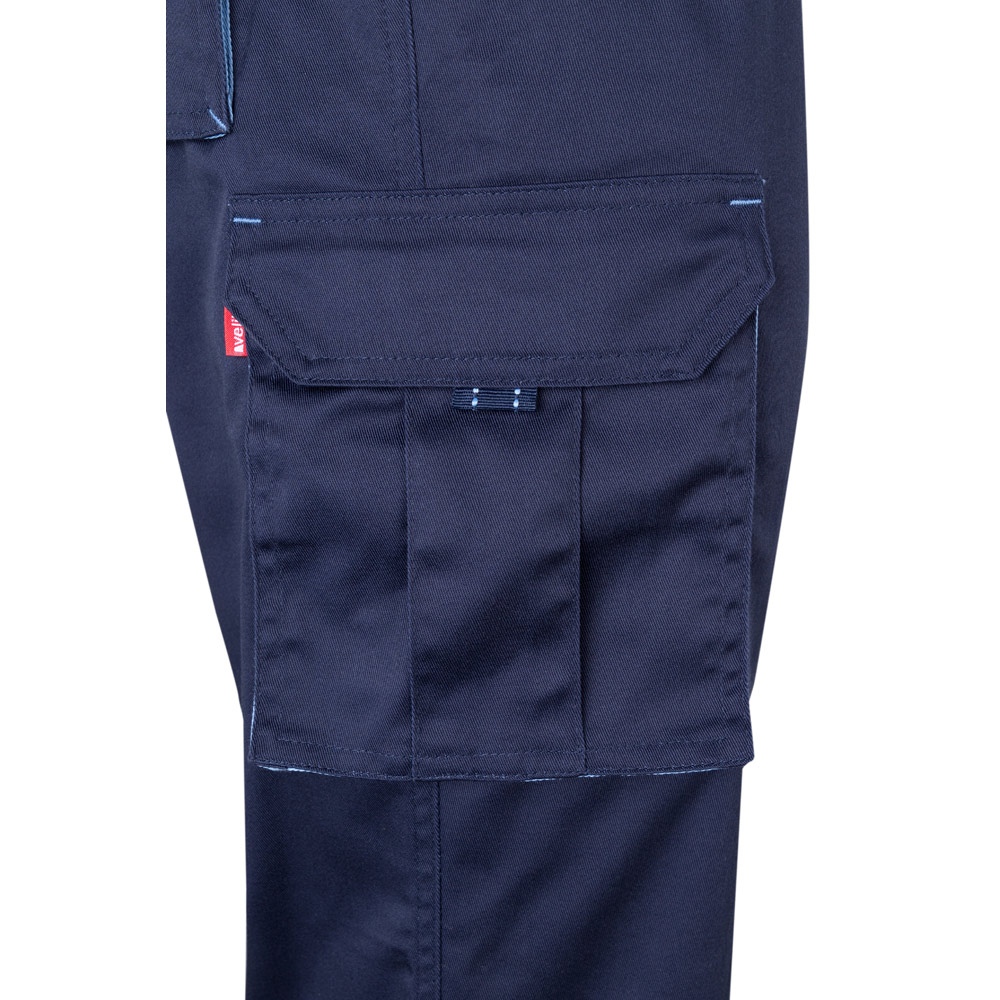 VL HYPNOS. Pantalon sergé, bicolore, multipoches (200g/m²), en coton (35%) et polyester (65%) 78