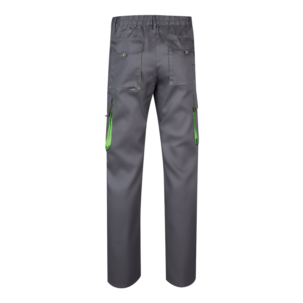 VL HYPNOS. Pantalon sergé, bicolore, multipoches (200g/m²), en coton (35%) et polyester (65%) 80