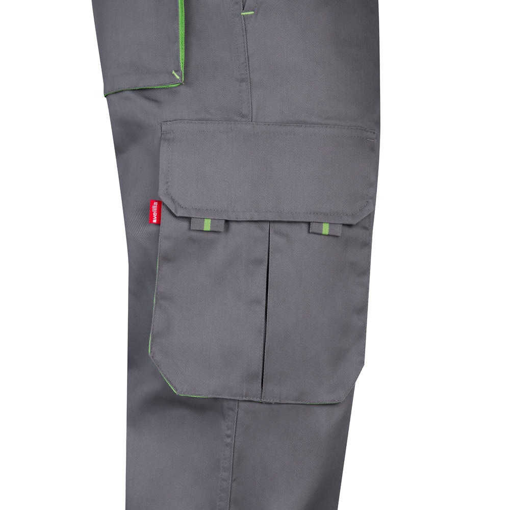 VL HYPNOS. Pantalon sergé, bicolore, multipoches (200g/m²), en coton (35%) et polyester (65%) 82