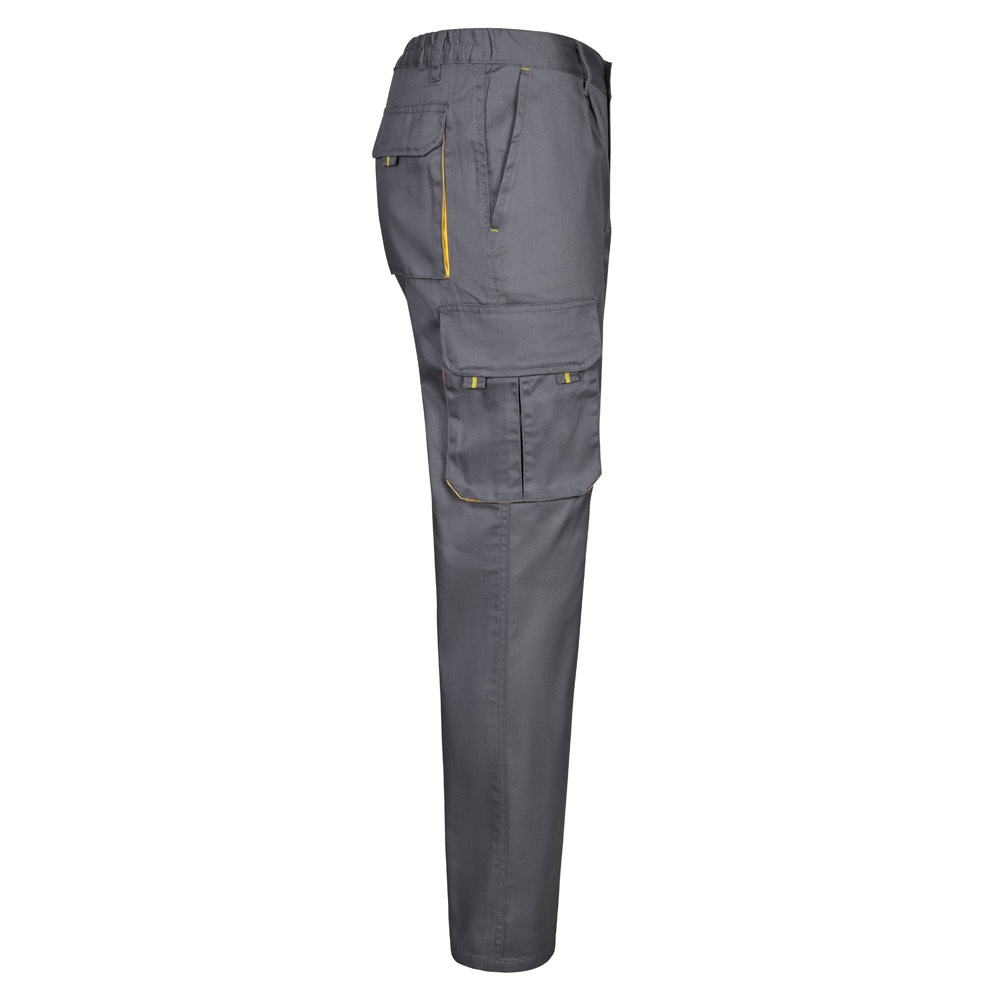 VL HYPNOS. Pantalon sergé, bicolore, multipoches (200g/m²), en coton (35%) et polyester (65%) 25