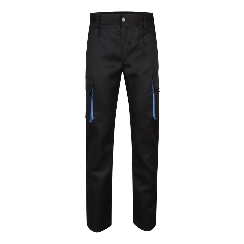 VL HYPNOS. Pantalon sergé, bicolore, multipoches (200g/m²), en coton (35%) et polyester (65%) 8