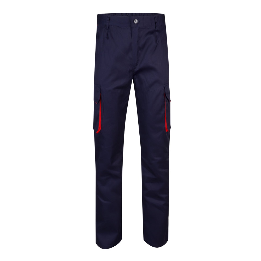 VL HYPNOS. Pantalon sergé, bicolore, multipoches (200g/m²), en coton (35%) et polyester (65%) 9