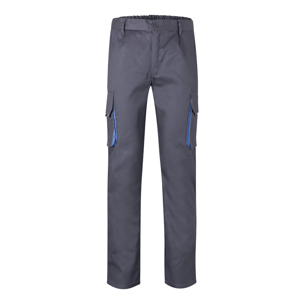 VL HYPNOS. Pantalon sergé, bicolore, multipoches (200g/m²), en coton (35%) et polyester (65%) 10