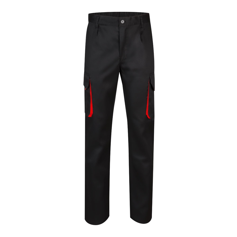 VL HYPNOS. Pantalon sergé, bicolore, multipoches (200g/m²), en coton (35%) et polyester (65%) 11