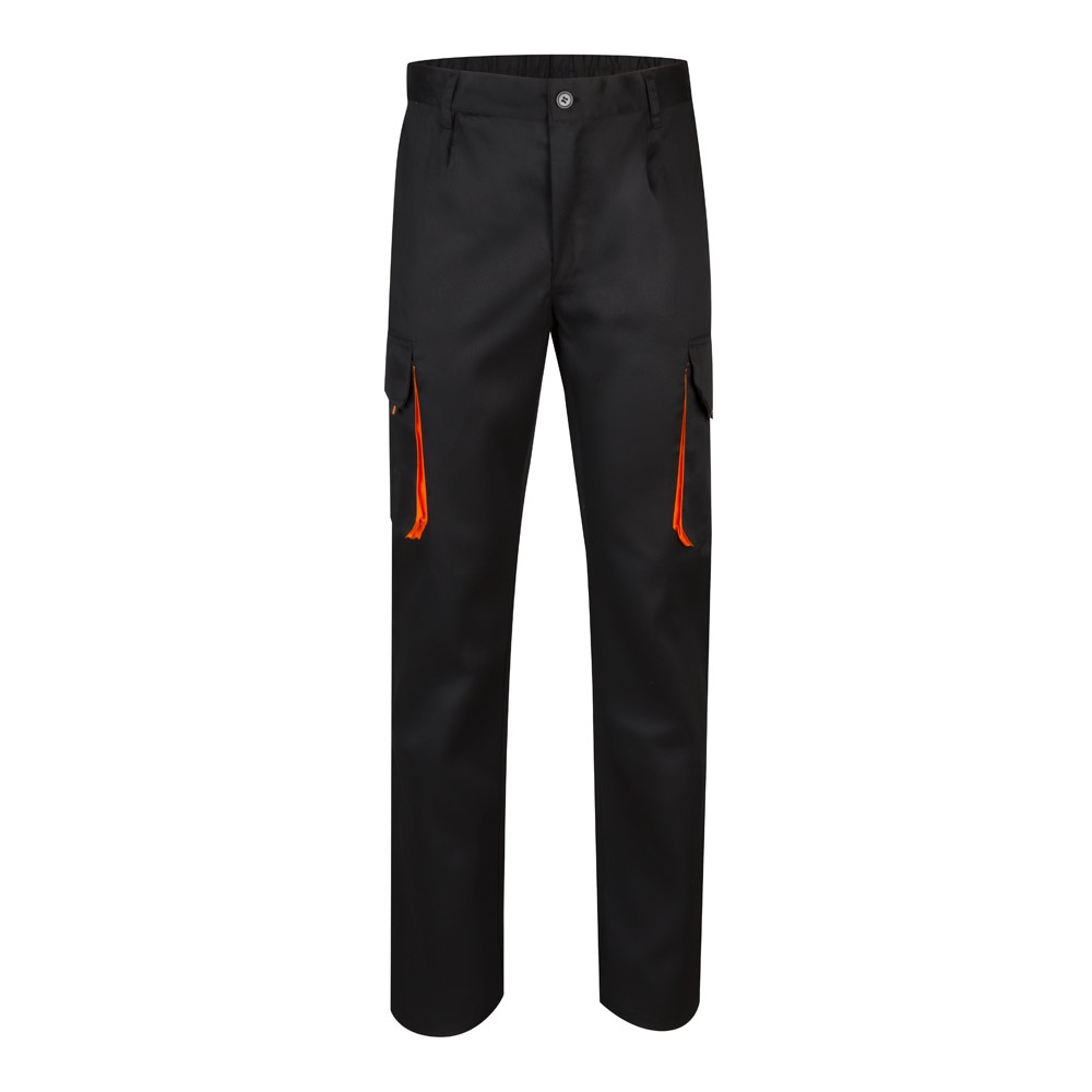 VL HYPNOS. Pantalon sergé, bicolore, multipoches (200g/m²), en coton (35%) et polyester (65%) 5