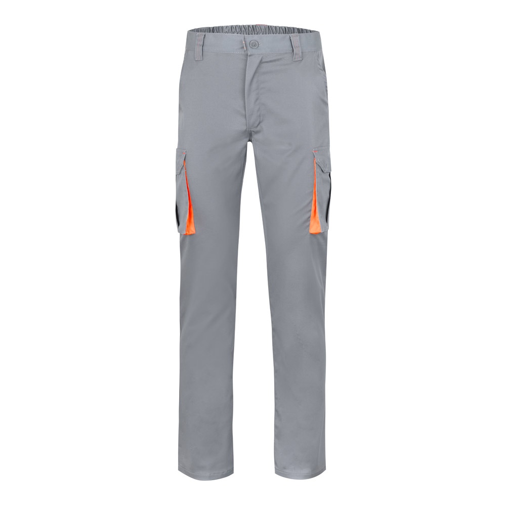 VL HYPNOS. Pantalon sergé, bicolore, multipoches (200g/m²), en coton (35%) et polyester (65%) 7