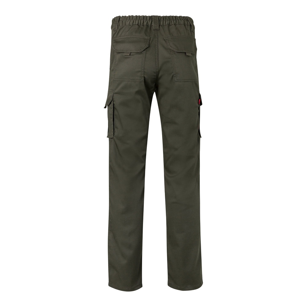VL PAN. Pantalon stretch, multipoches (290g/m²), en coton (46%), EME (38%) et polyester (16%) 34